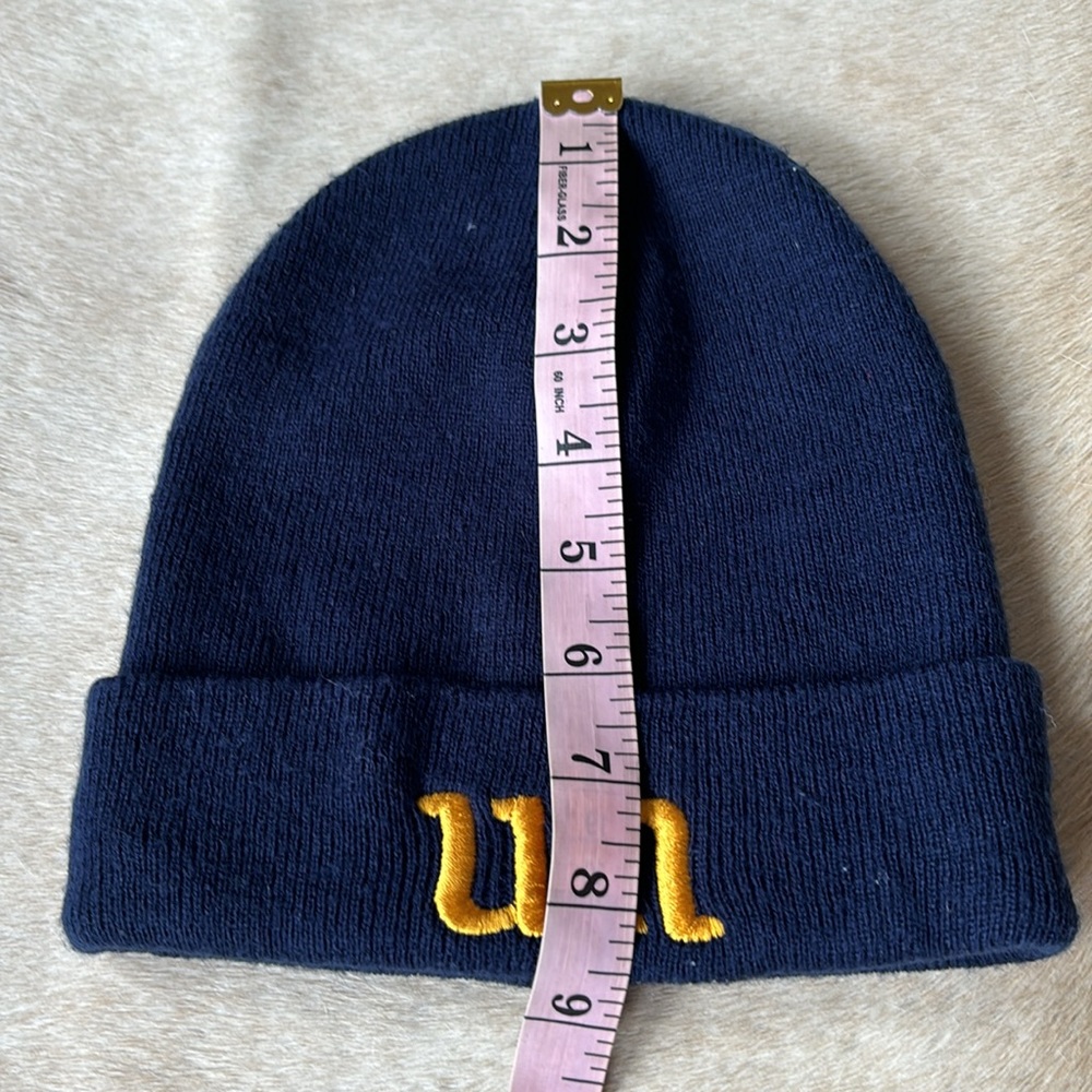 UNITED NATION OLYMPIC TORCH Navy Toque / Beanie Embroidered UN and OLYMPIC TORCH - Picture 4 of 8